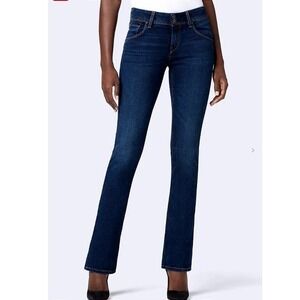 Hudson Women's Beth Mid-Rise Baby Bootcut Jeans Sham Wash Size 29